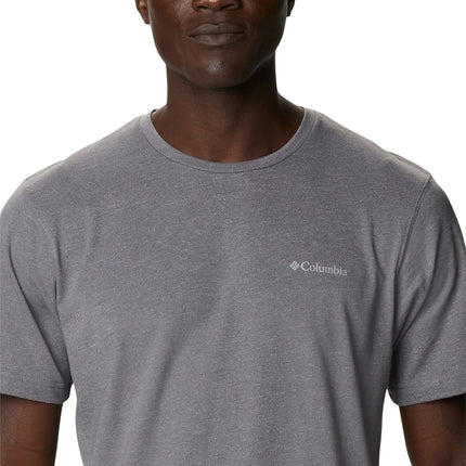Camisa de senderismo de manga corta Columbia Thistletown Hills para hombre, gris jaspeado, 3X Tall