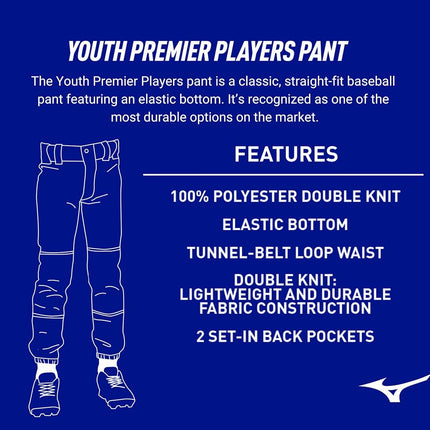 Mizuno Youth Select Pant (Black, XX-Large)