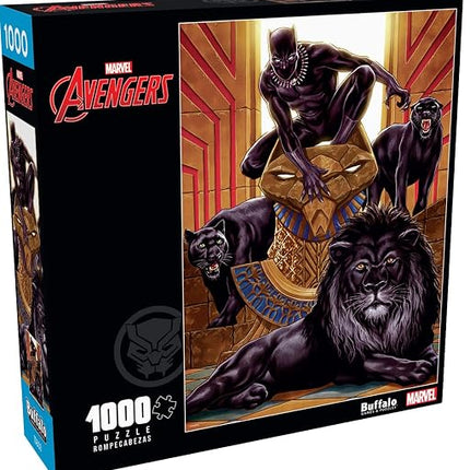 Buffalo Games - Marvel - Black Panther (Vol. 6) #1 Variant - 1000 Piece Jigsaw Puzzle for Adults Challenging Puzzle Perfect for Game Nights - Finished Puzzle Size is 26.75 x 19.75