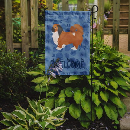 Caroline's Treasures CK6029GF Pekingese Welcome Flag Garden Size, Small, Multicolor
