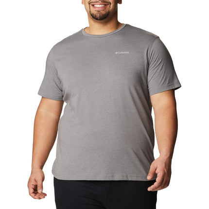 Camisa de senderismo de manga corta Columbia Thistletown Hills para hombre, color gris jaspeado, 1X
