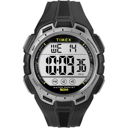 Timex Men's Sport 43 mm Watch - Black Resin Band D