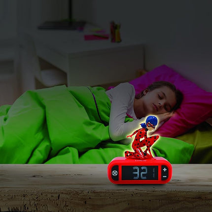 LEXIBOOK, Miraculous Nightlight Alarm Clock, RL800MI