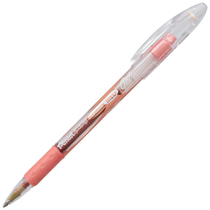 Pentel Sunburst Metallic Gel Pen, 0.8mm Tip Writes 0.4mm Line, Bronze/Transparent Barrel Bronze Ink, Box of 12 (K908-ME) by Pentel