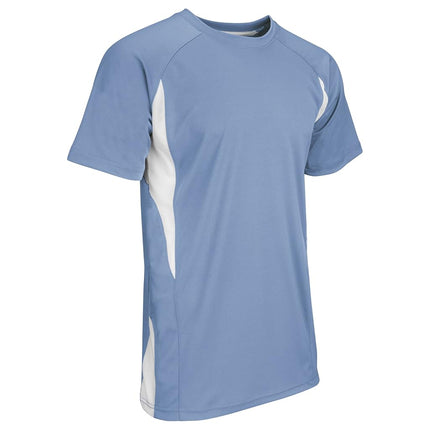 Maillot de baseball léger CHAMPRO Top Spin pour garçon, bleu clair, blanc, moyen