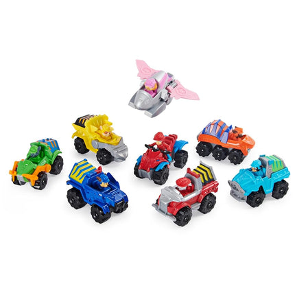 PAW PATROL La 6059296 Set of 8 True Metal Dino Rescue Vehicles Mission Dino Metal Toy for Children Aged 3+
