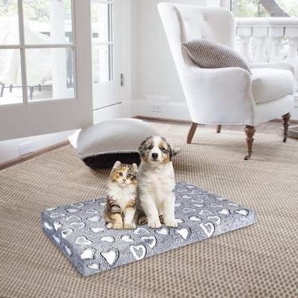 VANKEAN 24”Pet Bed Mattress Machine Washable for Small Dog up to 25lbs Grey