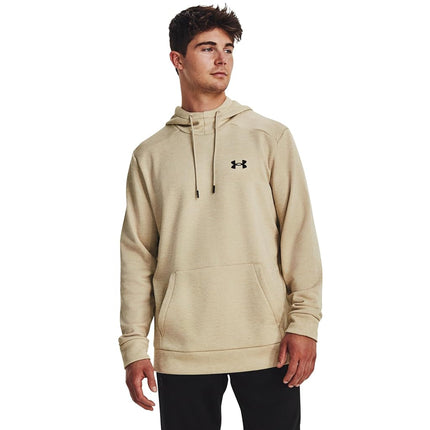 Under Armour Men's Armourfleece Twist Hoodie, (289) Khaki Base / / Black, XL
