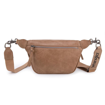 Wrangler Fanny Packs for Women Waist Bag Travel Belt Bags Crossbody Sling Bag for Women, Khaki WG82-194KH