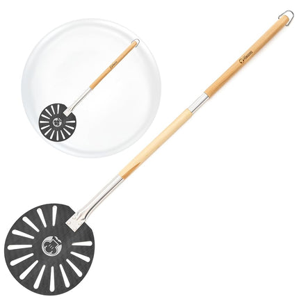 Chef Pomodoro Perforated Pizza Turning Peel, 9-in (23cm)