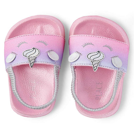 The Children's Place Sandales Licorne à Enfiler pour Bébé Fille, Couleur Multiple, Taille 11 Enfant