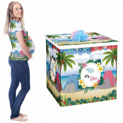 AmazingSpark 28in Giant Gender Reveal Gift Box Kit