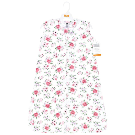 Hudson Baby Unisexo Bebé Algodón Sin Mangas Bolsa de Dormir Usable, Saco, Manta, Estampado Floral Vintage, 0-6 Meses