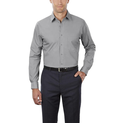 Van Heusen Men's Big Dress Shirt Tall Fit Poplin, 