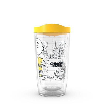 Tervis Peanuts - Pals Collection Made in USA Double Walled Insulated Tumbler Travel Cup Keeps Drinks Cold & Hot, 16oz, Good Ol' Charlie Brown