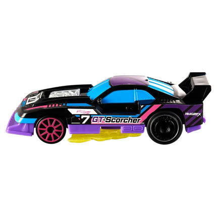 Hot Wheels Let's Race Activate! GT-Scorcher - Flames Activate as it Rolls! 1:32 Scale Toy Vehicle