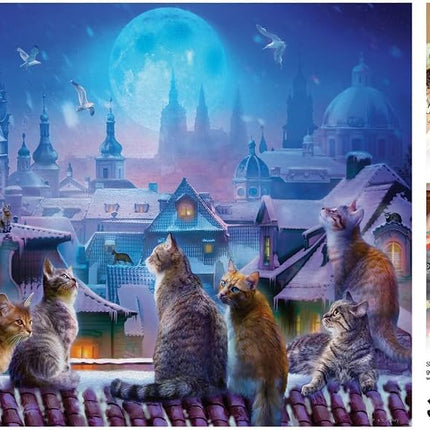 Buffalo Games - Assembly of Cats - 750 Piece Jigsaw Puzzle for Adults Challenging Puzzle Perfect for Game Nights - Finished Size 24.00 x 18.00