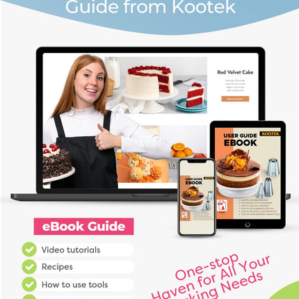 Kootek Ensemble de 32 poches à douille et embouts avec 24 embouts de glaçage, 2 poches à pâtisserie réutilisables de 30 cm, poches à douille et embouts de glaçage réutilisables, kit de décoration de gâteaux pour glaçage de biscuits, cupcakes