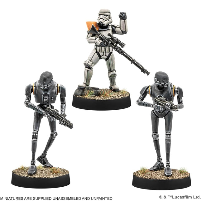 Atomic Mass Games Star Wars Legion Imperial Riot Control Squad Unit Expansion Board Game - 7 Miniatures