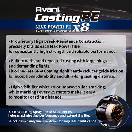 VARIVAS Line Casting MAX Power X8 300m No. 8