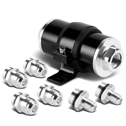 DNA Black AN6/AN8/AN10 Billet Aluminum Inline Fuel