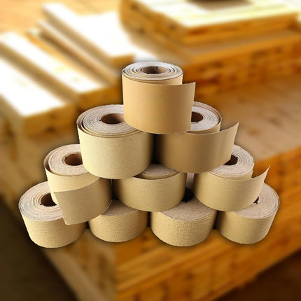 SPEEDWOX 60 Grit Sandpaper Roll Self Adhesive PSA Stickyback Sand Paper 2-3/4" Wide 10 Yard Long Sandpaper Sheets for Automotive & Woodworking Air File Long Board Sanders Metal Plastic Sanding Blocks