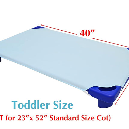 American Baby Company Sábana para cuna de guardería para niños pequeños, 100% algodón percal natural, color azul, 23 x 40, suave y transpirable, para niños y niñas