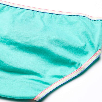 Maidenform Girl Girls' Big Cotton Brief Underwear 9 Pack, Hashtag Days, 4T