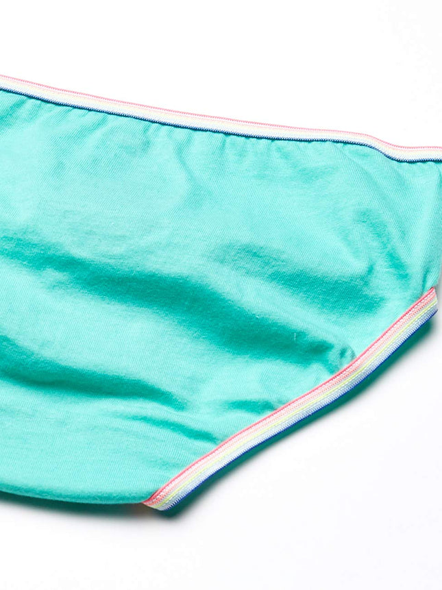 Maidenform Girl Girls' Big Cotton Brief Underwear 9 Pack, Hashtag Days, 4T