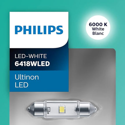 Philips 6418 Ultinon LED Bulb (White), 1 Pack
