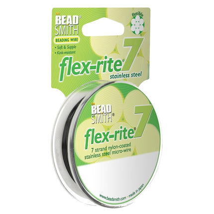 The Beadsmith Flex-Rite Beading Wire, Nylon-Coated