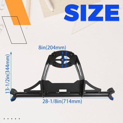 ECOTRIC Spare Tire Carrier Rack Mount Heavy Duty Fits 2014-2018 Polaris RZR XP 1000 XP Turbo XP 4 1000