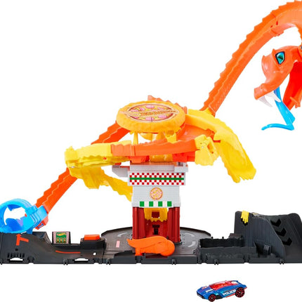 Hot Wheels City Pizza Slam Cobra Attack Playset & 