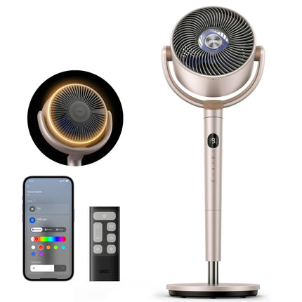 Dreo Standing Fan, DC Motor Quiet Fans with Wi-Fi 