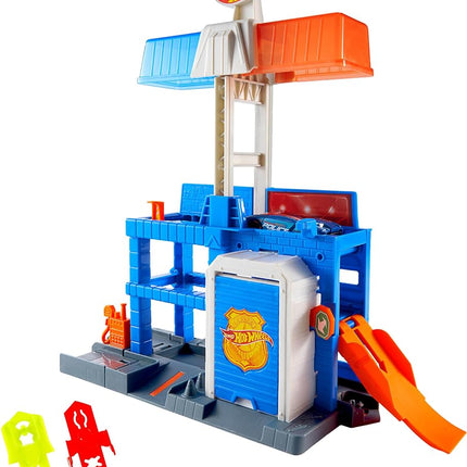 Hot Wheels City Downtown Police Tower Playset & Die-Cast Police Car