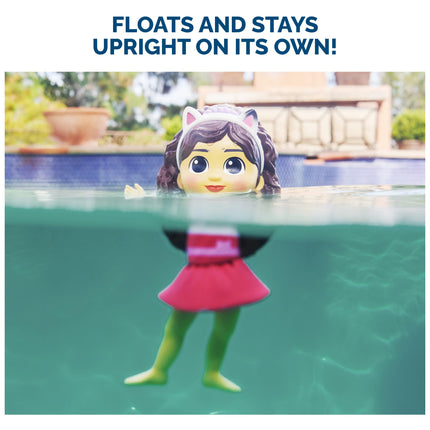 SwimWays Gabby s Dollhouse Floatin' Figures, Swimming Pool Accessories & Kids Pool Toys, Party Supplies & Water Toys for Kids Aged 3 & Up, Gabby & Mercat 2-Pack