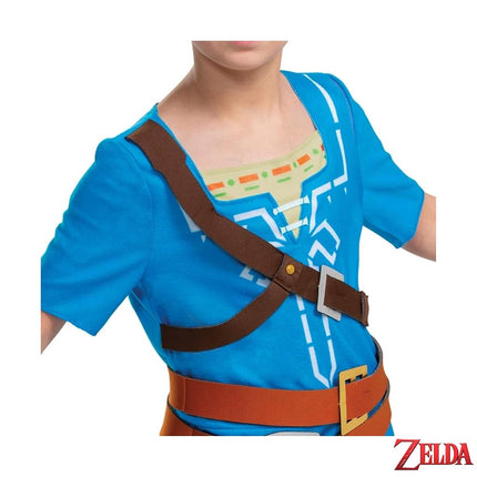 Disguise Official Legend of Zelda Costume Kids, Link Costume Kids Breath of the Wild Costume, Nintendo Costume Fancy Dress Up Outfit for Children World Book Day Costumes for Boys Medium