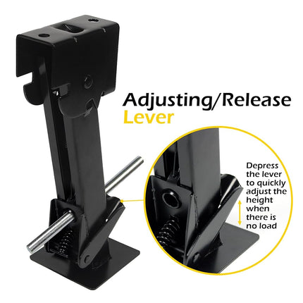 MaxxHaul 50970 Trailer Swing Down Stabilizer Jacks Telescoping RV Camper Accessories 1000 Lbs Capacity Each 12-18 inch | Set of 2