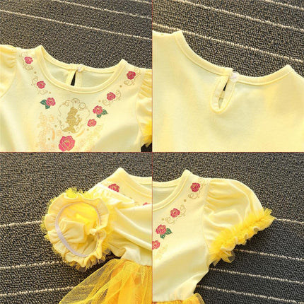 Dressy Daisy Princess Dress Up Clothes Halloween Fancy Party Tulle Skirt Summer Outfit for Toddler Girls Size 3, 301