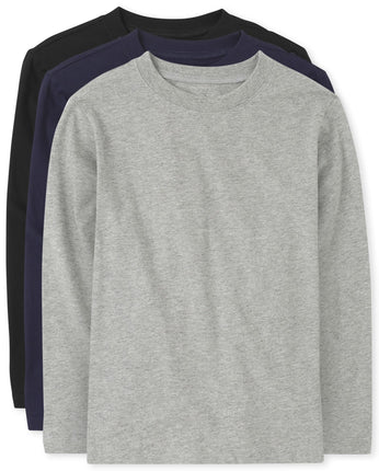 The Children's Place Boys Basic Layering Tee 3-Pac