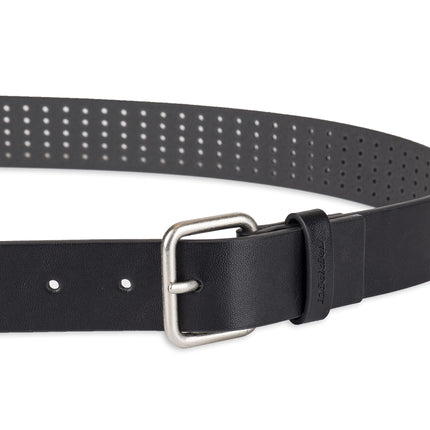 Dickies Women's Leather Casual Belt, Black Perforated, X-Large