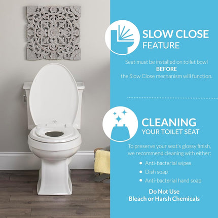 Abattant WC enfant-adulte Nextstep Round Little to Big, blanc