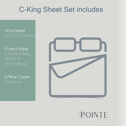 pointehaven (Flannel-CKG-Snow-Flakes Heavy Weight Printed Flannel 100-Percent Cotton Sheet Set, Snow Flakes, Cal King