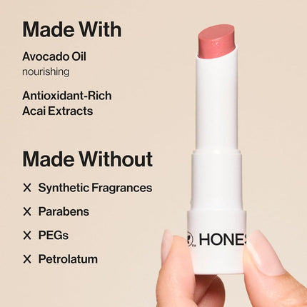 Honest Beauty Tinted Lip Balm, Dragon Fruit | Vegan | 6+ Hours Of Moisture | Paraben Free, Silicone Free, Cruelty Free | 0.141 Oz. (Packaging May Vary)