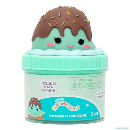 Squishmallow Original Maya The Ice Cream Premium Cloud Slime, Chocolate-Scented, Party Favors for Kids 8-12, Girl Toys 8-10 Years Old, Slime Kit for Girls Ages 8-12, Slime for Kids