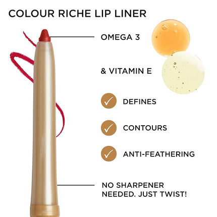 L'Oréal Colour Riche Crayon Contour des Lèvres, Toffee To Be, 0,2 g