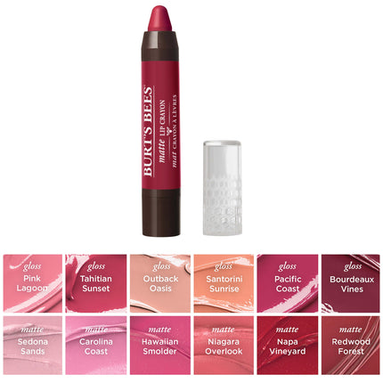 Burt’s Bees 100% Natural, Matte Lip Crayon, Napa Vineyard, 3.11 g