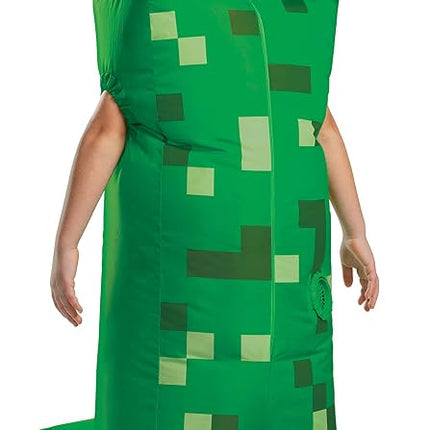 Disguise Official Minecraft Creeper Costume Kids, Minecraft Inflatable Costume Fancy Dress Up Outfit Halloween Birthday World Book Day Costumes for Boys Children One Size