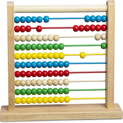 Classic Wooden Abacus + FREE Melissa & Doug Scratc