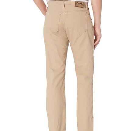 Pantalon en toile Wrangler pour homme, coupe décontractée droite, grande taille, Rugged Wear Xbig, couleur kaki doré, 58W x 30L